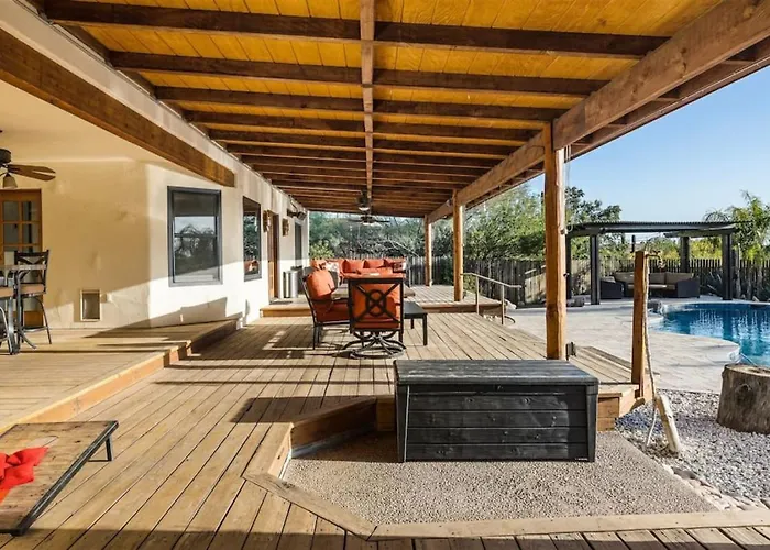 Healing House Heated Pool Desert Oasis